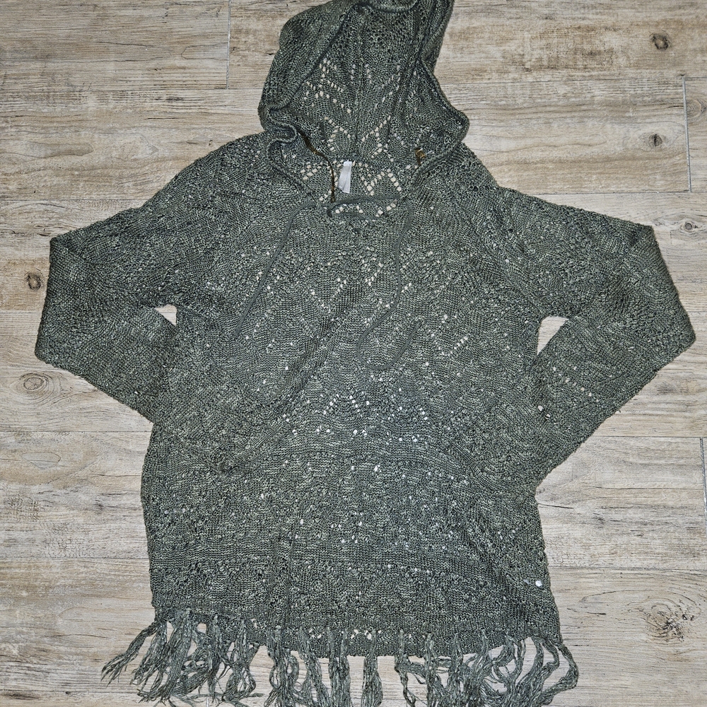 Green Knit Swim Coverup